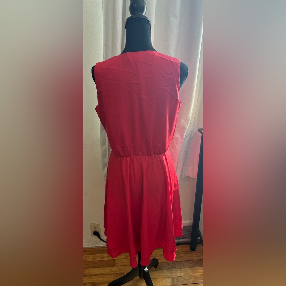 Banana Republic Bright Red Sleeveless Dress - Picture 5 of 7